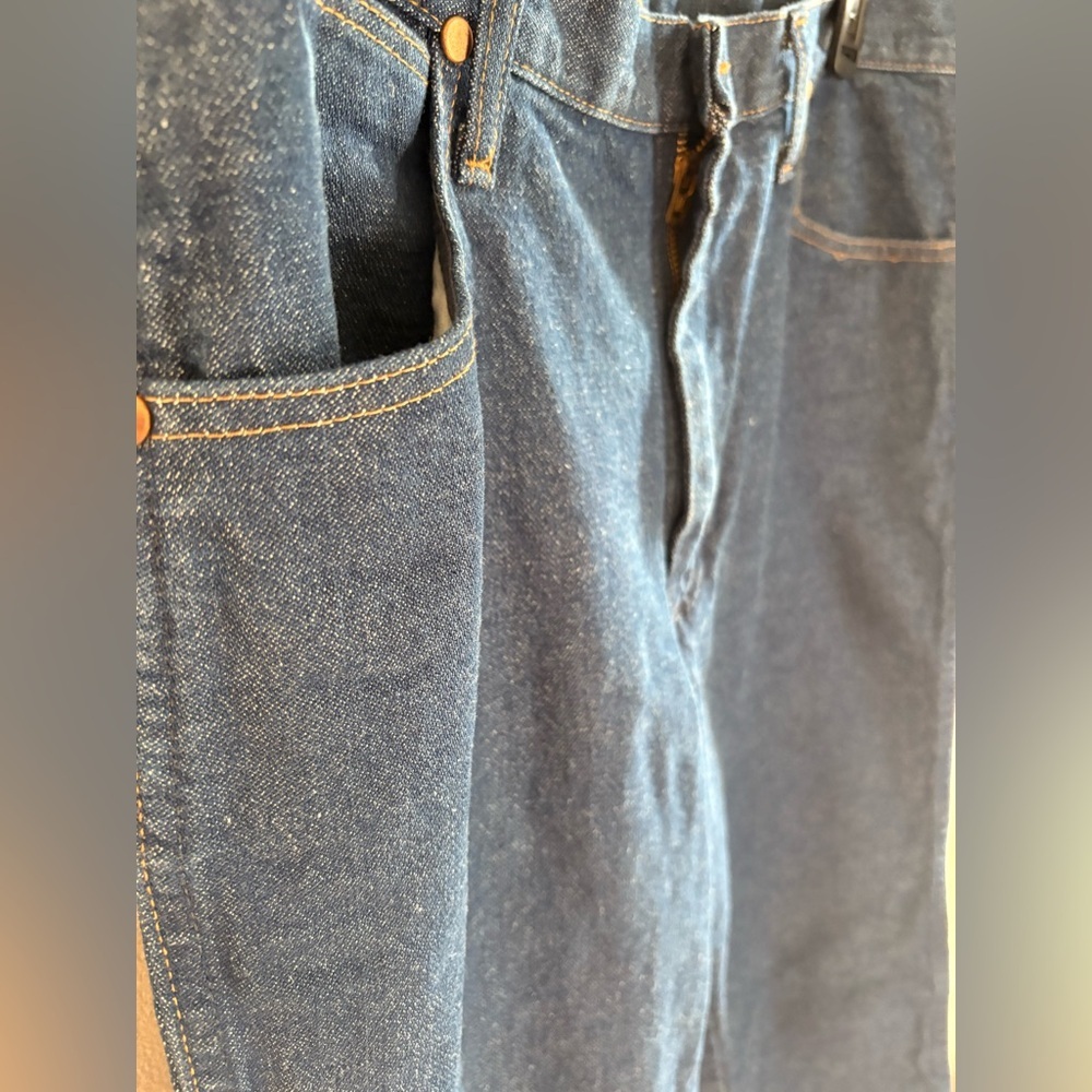 Vintage Wrangler Jeans Mens 36x30 Blue Denim Workwear Western 1990s Y2K - Picture 7 of 9